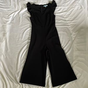 Wide-Leg Cropped Jumpsuit